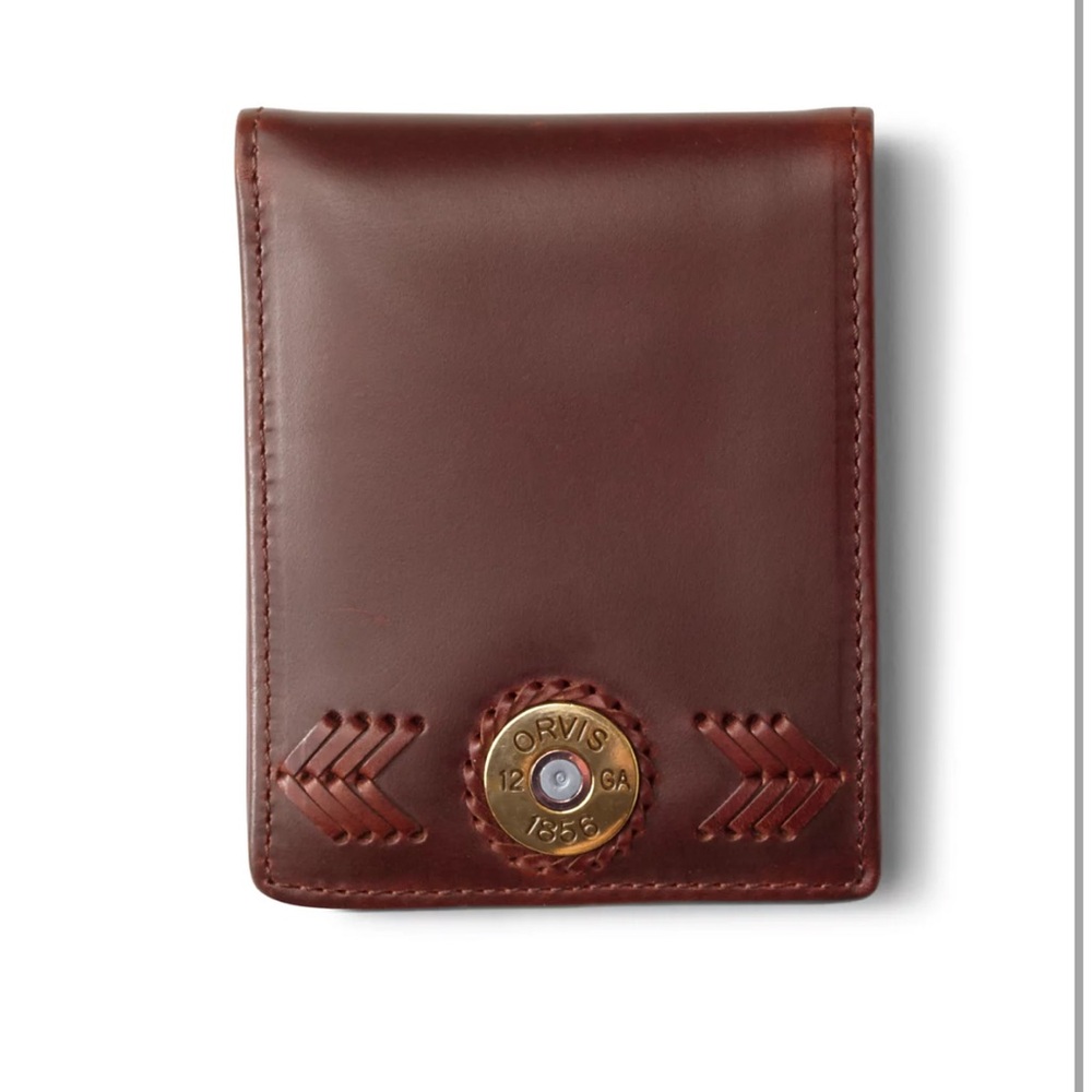 Orvis Dark Brown Leather Card Holder
